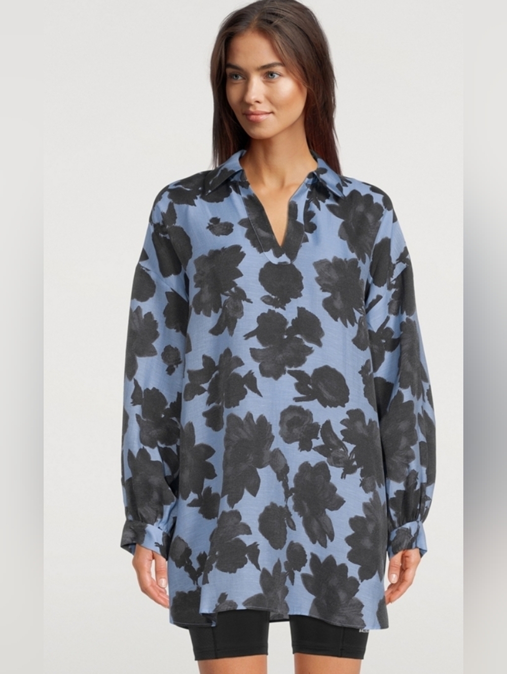 SAMSOE SAMSOE Gitte Tunic Blouse Floral Print Medium Large